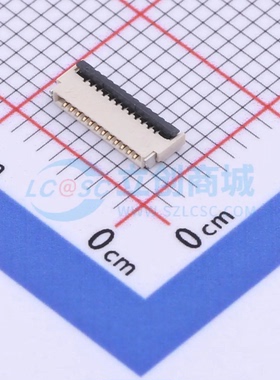 FFC/FPC连接器KH-FPC0.5-H1.0SMT-12P-QCHF SMD,P=0.5mm 12P 翻盖