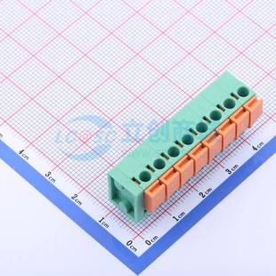 插件 50808GA1 P=5.08mm 1x8P 绿色 弹簧式 直插 接线端子JL142V