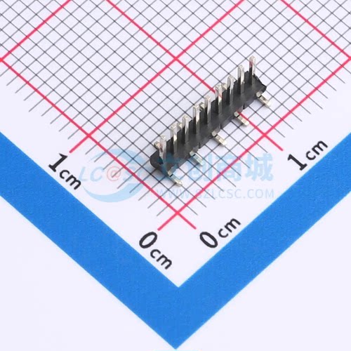 排针 PZ1.27-UL2D-9A SMD,P=1.27mm(交错脚) 1x9P 方针 原装正品