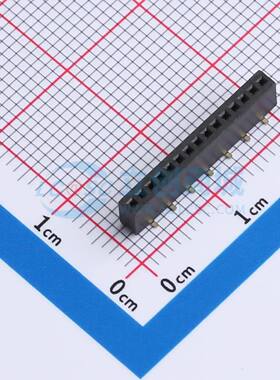 排母 B127V08-0B15P51-H43C35 SMD,P=1.27mm(交错脚) 1x15P 方孔