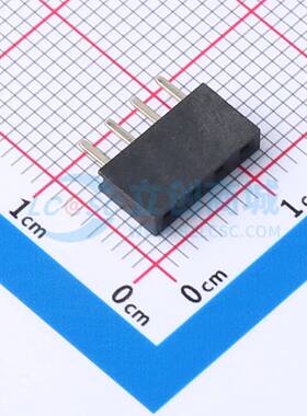 排母 2LF000F028 插件,P=2.54mm 1x4P 电子元器件配单