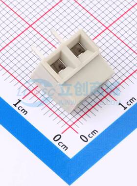 螺钉式接线端子1546216-2 插件,P=5mm 1x2P 直插 灰色