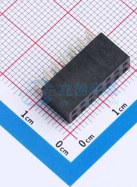 排母 B25420230-14PB0513-H85C32 插件,P=2.54mm 2x7P 方孔 电子