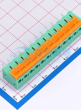 弹簧式接线端子MX142V-5.08-12P-GN01-Cu-A 插件,P=5.08mm 1x12P