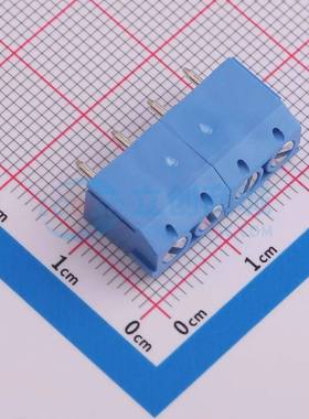 螺钉式接线端子OSTTC042162 插件,P=5.08mm 1x4P 直插 蓝色