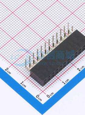 排母 FH2.54-06-12PWS 弯插,P=2.54mm 2x12P 方孔 电子元器件配单