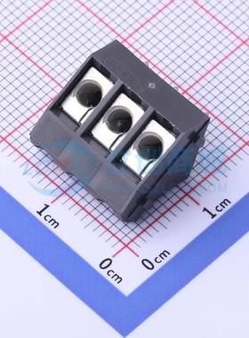 螺钉式接线端子964-T-DS/03 插件,P=5.08mm 1x3P 弯插 灰色