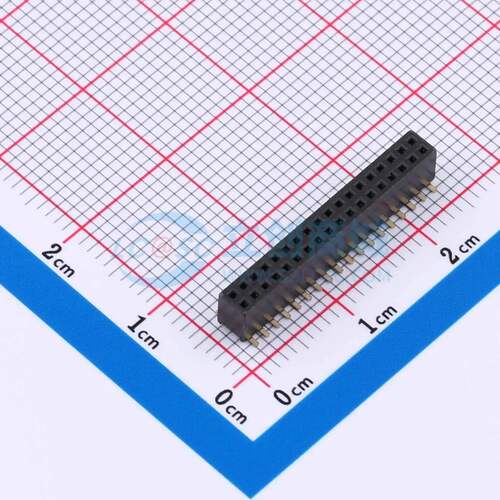 排母 B127M05-0B36P51-H43C48 SMD,P=1.27mm 2x18P 方孔 电子元器