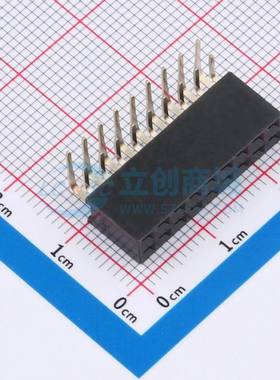 排母 DS1024-2x9R2 弯插,P=2.54mm 2x9P 方孔 电子元器件配单