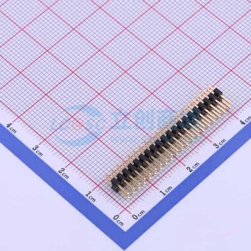 排针 X4621WV-2x20I-C40D28 插件,P=2mm 2x20P 方针 原装正品
