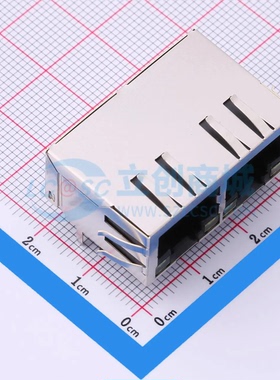 以太网连接器(RJ45 RJ11) HC612702A-M910-A弯插 RJ45插座 带LED