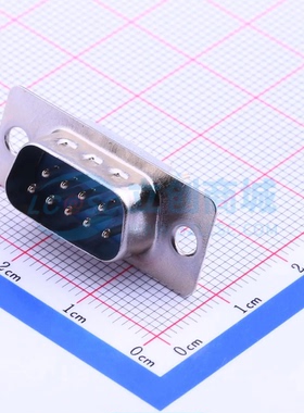 D-Sub/VGA连接器 DP-9P公头直针焊板不带螺丝 插件 原装正品