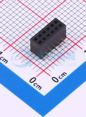 排母 CSEC202-0602A001R1AC SMD,P=1.27mm 2x6P 方孔 电子元器件