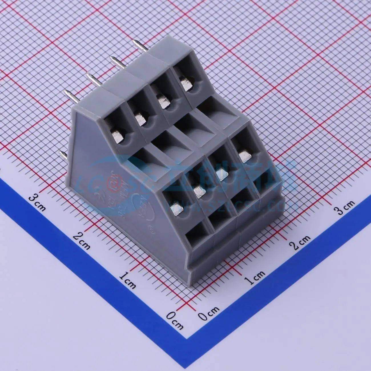 弹簧式接线端子KFM736-5.0-2X4P 插件,P=5mm