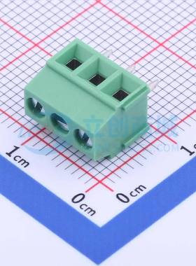 螺钉式接线端子YO0301500000G 插件,P=3.5mm 1x3P 直插 绿色