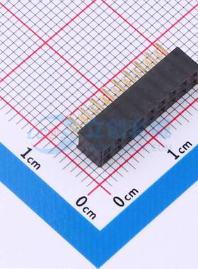 排母 X4621FV-2x09-C43D28 插件,P=2mm 2x9P 方孔 电子元器件配单