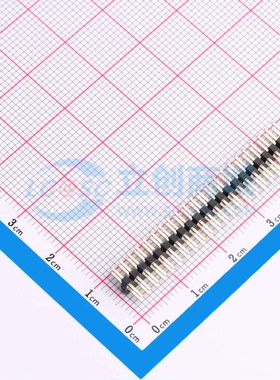 排针 GPFA202-2202A019A1BA 插件,P=2mm 2x22P 双排 原装正品