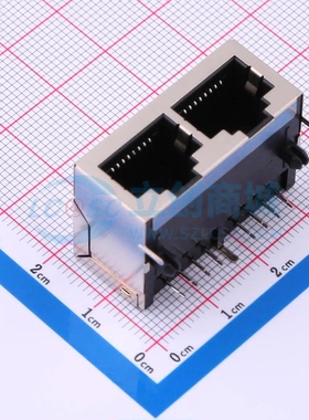 以太网连接器 DS1129-05-S80BP-X插件 RJ45插座 不带LED