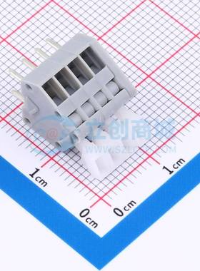 弹簧式接线端子KF240-2.54-4P 插件,P=2.54mm