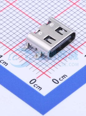 USB连接器 TYPE-C 6P QT073 SMD USB 3.1 母 卧贴 原装正品