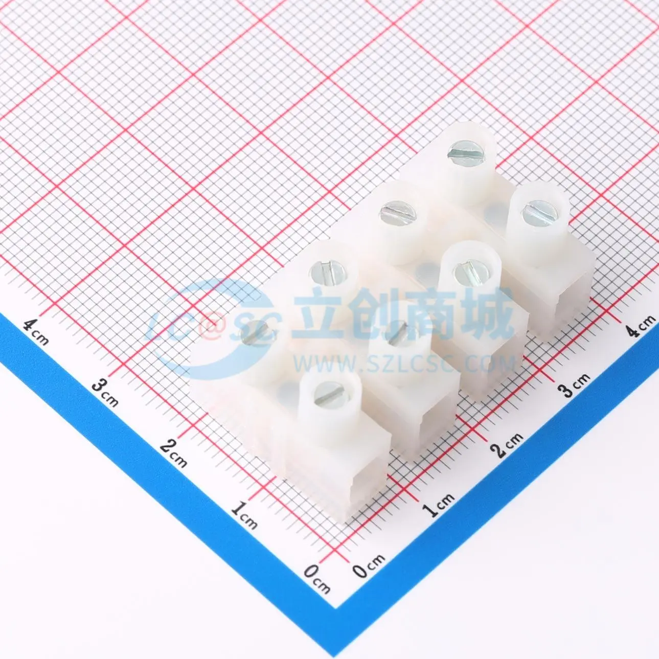 栅栏式接线端子323-HDS/04 - 2x4P 无引脚