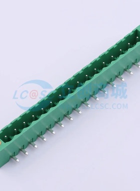 插拔式接线端子MX2EDGRM-5.08-16P-GN01-Cu-A 弯插5.08mm 1x16P