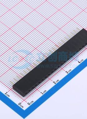排母 F185-1122A0ASUC2 插件,P=2.54mm 1x22P 方孔 电子元器件配