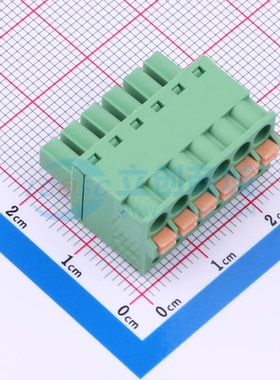 插拔式接线端子XDCB-6A381G-33-3G61 P=3.81mm 1x6P 公插头