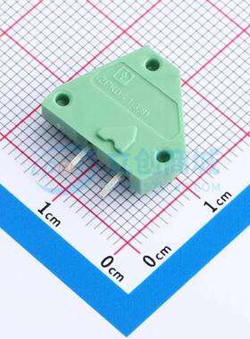 弹簧式接线端子1704978 插件,P=3.81mm 直插 绿色