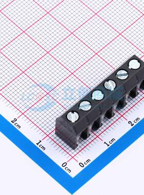 螺钉式接线端子950-D-SMD-DS/06 SMD,P=5mm 1x6P 卧贴 黑色