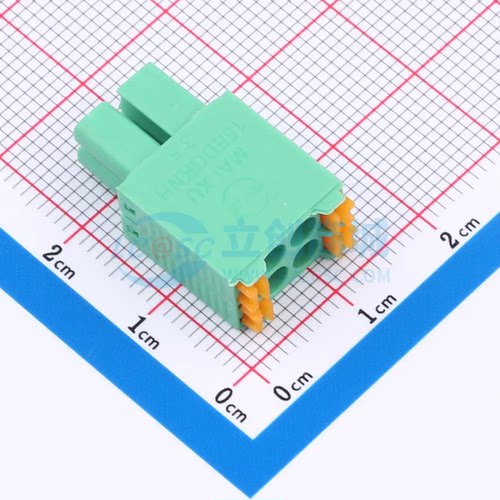 插拔式接线端子MX15EDGKNH-3.5-2*02P-GN01-Cu-A P=3.5mm 2x2P 插
