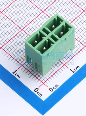 插拔式接线端子DB2EVHB-3.81-2*2P-GN 插件3.81mm 2x2P 板端/插座