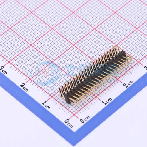 排针 X1321WR-2x21J-C40D18 弯插,P=1.27mm 2x21P 方针 原装正品