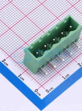 插拔式接线端子XDCB-5A508M-20-3G61 弯插5.08mm 1x5P 板端/插座-