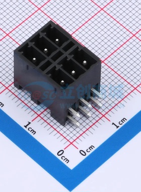 插拔式接线端子DB2ERHB-3.5-2*3P-BK 弯插3.5mm 2x3P 板端/插座-