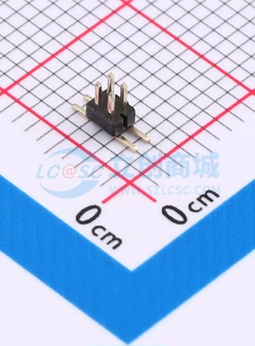 排针 A100US-WS02P SMD,P=1mm 2x2P 方针 原装正品