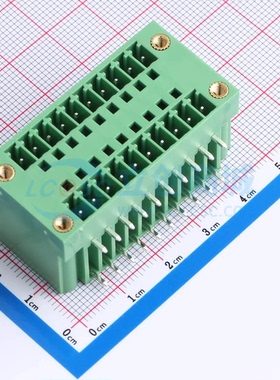 插拔式接线端子DB2ERHM-3.5-2*10P-GN 弯插3.5mm 2x10P 板端/插座