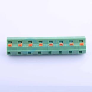 10.16 插件 P=10.16mm 绿色 弹簧式 1x8P 接线端子KF237