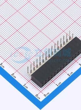 排母 FH2.54-06-15PWS 弯插,P=2.54mm 2x15P 方孔 电子元器件配单