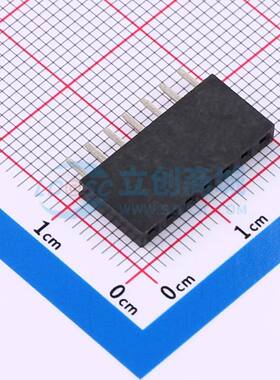 排母 B254N02-0B7P51-H85C32 插件,P=2.54mm 1x7P 方孔 电子元器