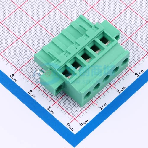插拔式接线端子MX2EDGKAM-5.08-05P-GN01-Cu-Y-A插件5.08mm