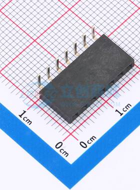 排母 B254YD-WD07P-PC032 弯插,P=2.54mm 1x7P 方孔 电子元器件配