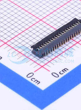 连接器 AFE03-S39FMA-1H SMD,P=0.3mm,卧贴 39P 翻盖式 下接