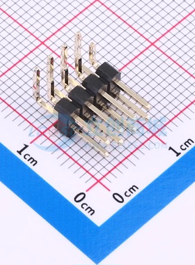 排针 XDZ254-2-04-W-2.5-G1 弯插,P=2.54mm 2x4P 方针 原装正品