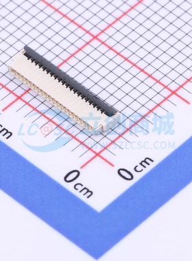 连接器 KH-FPC0.5-H1.0SMT-20P-QCHF SMD,P=0.5mm 20P 翻盖式