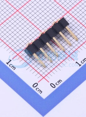 排针 X6511WVS-06H-C50D48R1 SMD,P=2.54mm(交错脚) 1x6P 方针 原