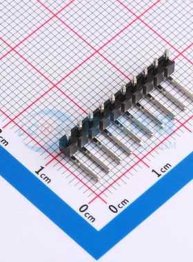 排针 2542WR-10P 弯插,P=2.54mm 1x10P 方针 原装正品