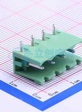 插拔式接线端子1759033 弯插5.08mm 1x4P 板端/插座-开口