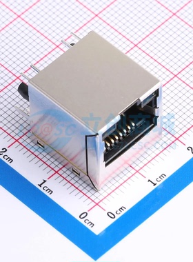 以太网连接器(RJ45 RJ11) HC621601A-M909-A插件 RJ45插座 带LED