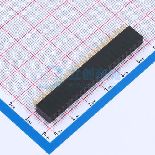 排母 X6521FV-2x22-C85D32 插件,P=2.54mm 2x22P 方孔 电子元器件